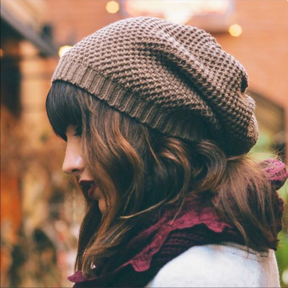 ✨Waffle Knit Slouchy Beanie Hat✨